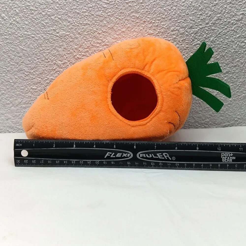 Interactive Hide and Seek Squeaky Dog Plush Toy Rabbit and Carrot 4-Pack